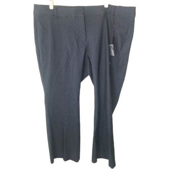 Lane Bryant Womens 26S Navy Blue Sexy Stretch Bootcut Allie Pants High Rise NWT - Picture 1 of 7
